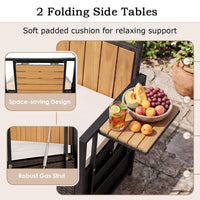 Tangkula 45 Gallon Outdoor Bench with Storage