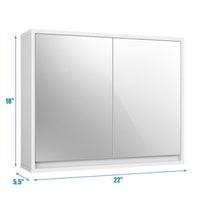 2-Tier Wall-Mounted Storage Cabinet - Tangkula