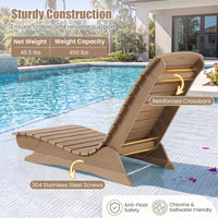 Chaise longue Tangkula en PEHD pour piscine, pour une profondeur d'eau de 5,5" à 8,5"