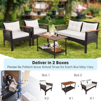 Tangkula 4-Piece Patio Furniture Set
