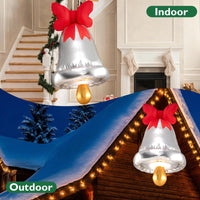 Tangkula 6.1 FT Giant Inflatable Christmas Bell Outdoor Decoration