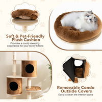 75 Inch Tall Cat Tree for Indoor Cats - Tangkula