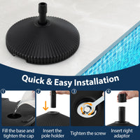 Tangkula Round Umbrella Base（55 lbs）