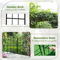 Tangkula 7.5Ft Garden Arbor with Gate
