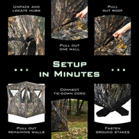 2-3 Person Pop up Ground Blind - Tangkula