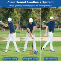 Aide à l'entraînement de la vitesse de swing Tangkula Golf Swing Trainer Click Stick