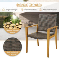 Tangkula 5 Pieces Patio Dining Set( 44 Inch)