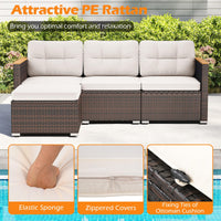 Tangkula 5 Piece Outdoor Patio Furniture Set