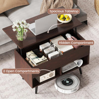 Tangkula Lift Top Coffee Table for Living Room