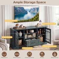 Tangkula Farmhouse TV Stand for TV up to 65 70 Inches