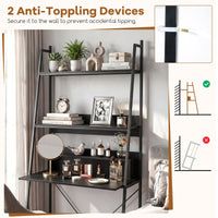 Tangkula 3-Tier Ladder Computer Desk for Home Office