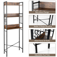 3-Tier Over-The-Toilet Storage Rack