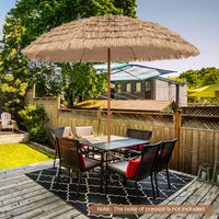 Tangkula 8Ft Tiki Patio Umbrella for Garden