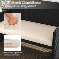 Tangkula Patio Wicker Furniture Set for Backyard