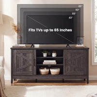 Tangkula Farmhouse TV Stand for TVs up to 65 Inches