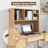 Tangkula Desktop Bookshelf, Countertop Storage Hutch with 4 Shelves for Computer Desk