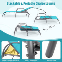 Tangkula Lounge Chair Outdoor Patio Chaise Lounge(1/2)