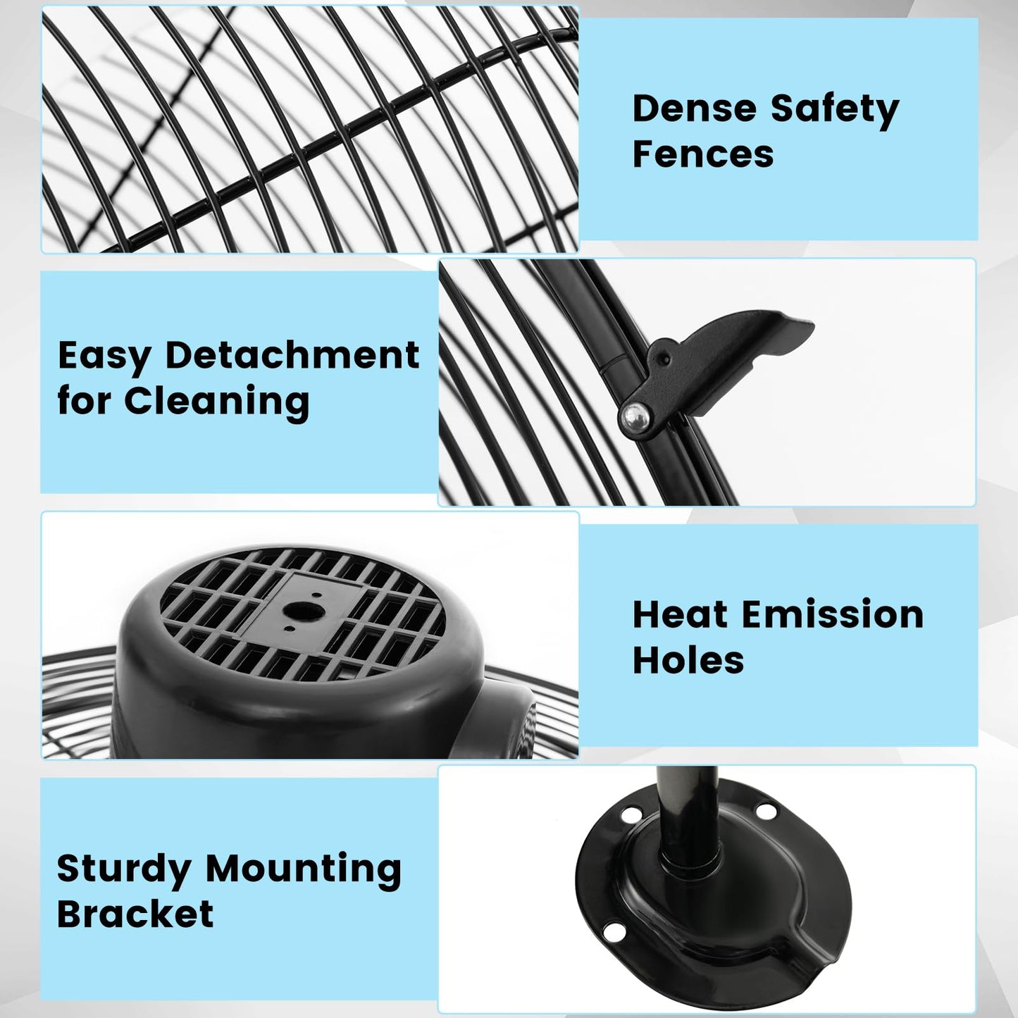 Tangkula 21 Inch Wall Mount Fan w/ Aluminum Fan Blades
