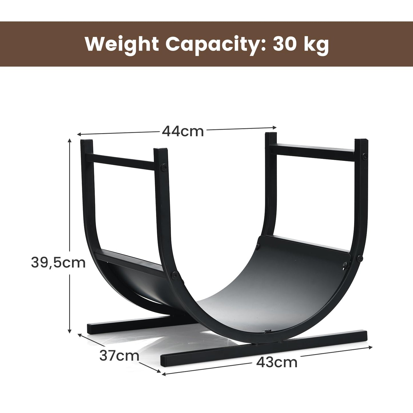 Tangkula U-Shaped Firewood Rack