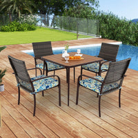 Tangkula Patio Square Dining Table（ 35” x 35”）