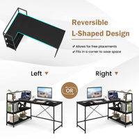 Tangkula Reversible L-Shaped Computer Desk