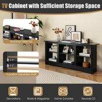 Tangkula Farmhouse TV Stand for TVs up to 65 Inch