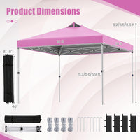 Tangkula 10 x10 Ft Pop Up Canopy with Center Lock
