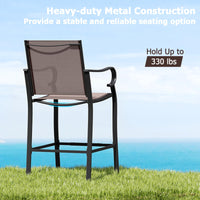 Tangkula Outdoor Counter Height Bar Stools Set of 2/4
