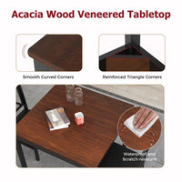 Tangkula Mid-Century Modern Dining Table Set for 2