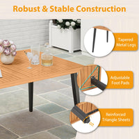 Tangkula 7 Pieces Patio Dining Table Set