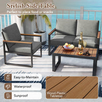 Tangkula 8 Piece Patio Aluminum Furniture Set