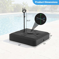 Tangkula 330 lbs Umbrella Base with Wheels