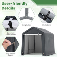 Tangkula 6x6.5/8x6.5Ft Portable Shed