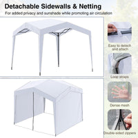Tangkula 10x10Ft Pop up Canopy with Sidewalls
