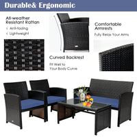 Tangkula 6 Pieces Patio Furniture Set