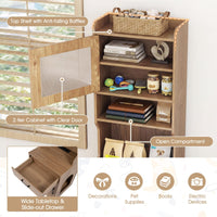 Tangkula 60" Tall Cat Litter Box Enclosure