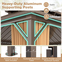 Tangkula 14 x 12 FT Hardtop Gazebo