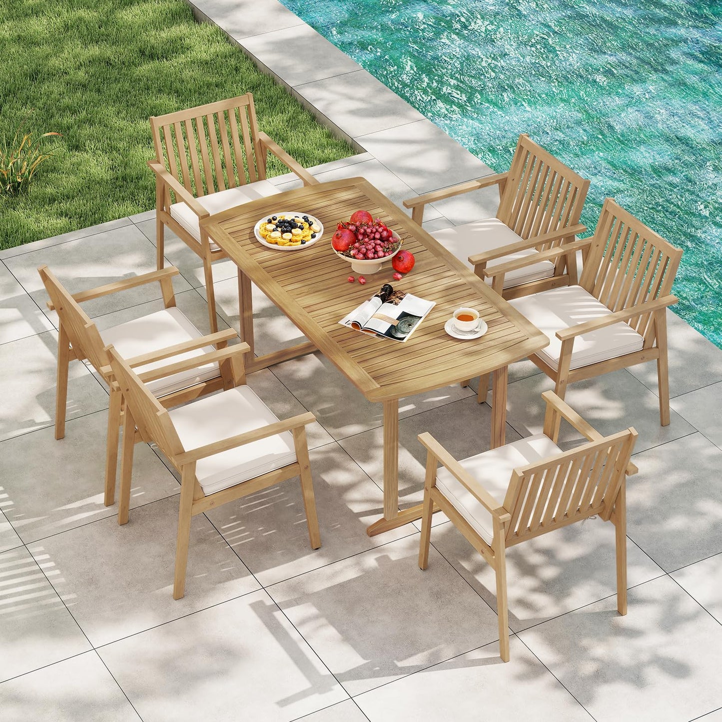 Tangkula 2/4 Pieces Patio Dining Chairs
