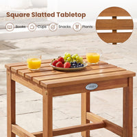 Tangkula Adirondack Chair Set of 2 with Side Table