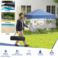 6.6 ft x 6.6 ft Outdoor Pop-up Instant Canopy Tent - Tangkula