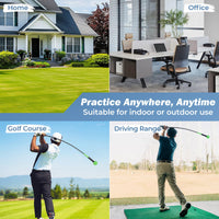 Tangkula Entraîneur de swing de golf avec tête lestée pour une meilleure prise