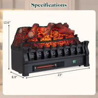 Tangkula 23" Smart Electric Fireplace Compatible with Alexa