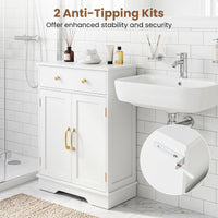 Tangkula Bathroom Floor Cabinet for Living Room