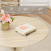 Tangkula 36" Round Dining Table for Home