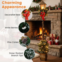 Tangkula 6.1 FT Christmas Lighted Street Lamp