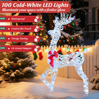 Tangkula 5 FT Lighted Christmas Reindeer