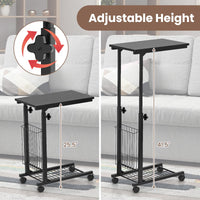 Tangkula Sofa Side End Table C Table Laptop Holder