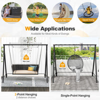 Tangkula Metal Swing Frame Porch Swing Stand
