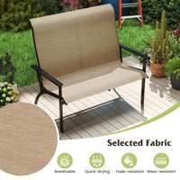 Chaise de banc Adirondack d'extérieur Tangkula pour terrasse