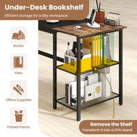 Tangkula 59 Inch Computer Desk with Charging Station